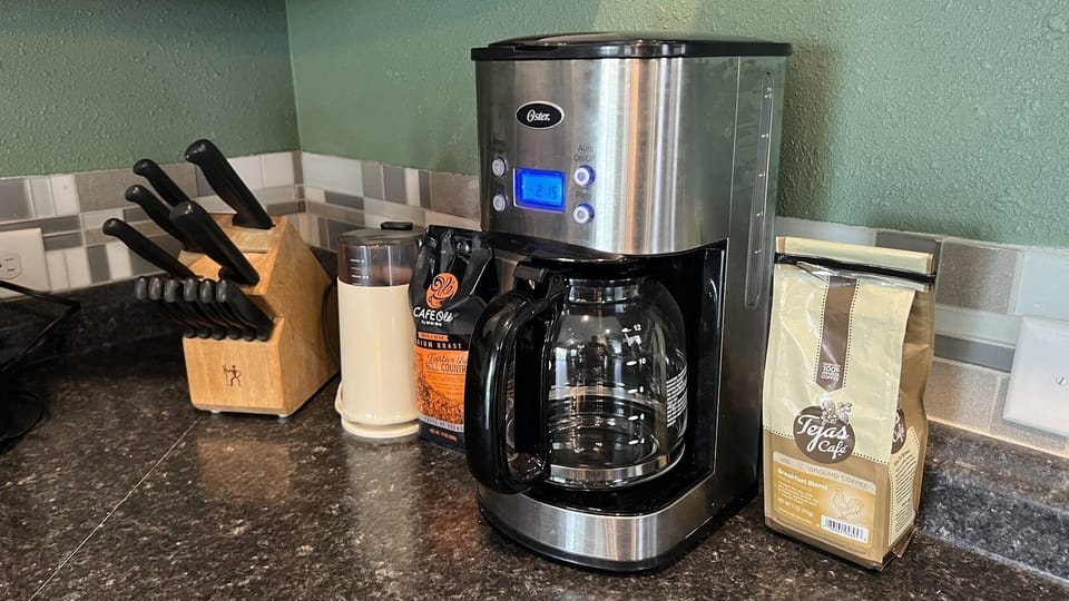 Coffee is provided or bring your own.