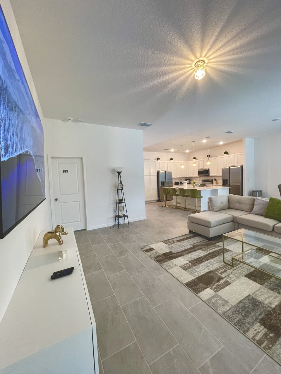 Embrace comfort and relaxation in this stunning living room. 