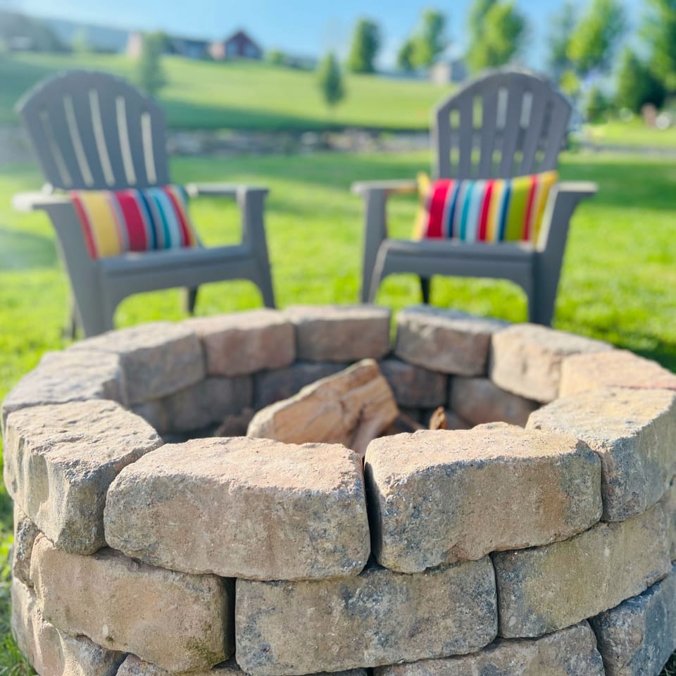 enjoy a fire after a day on the lake