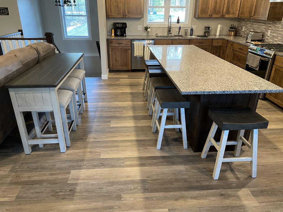Island and sofa table seat 8