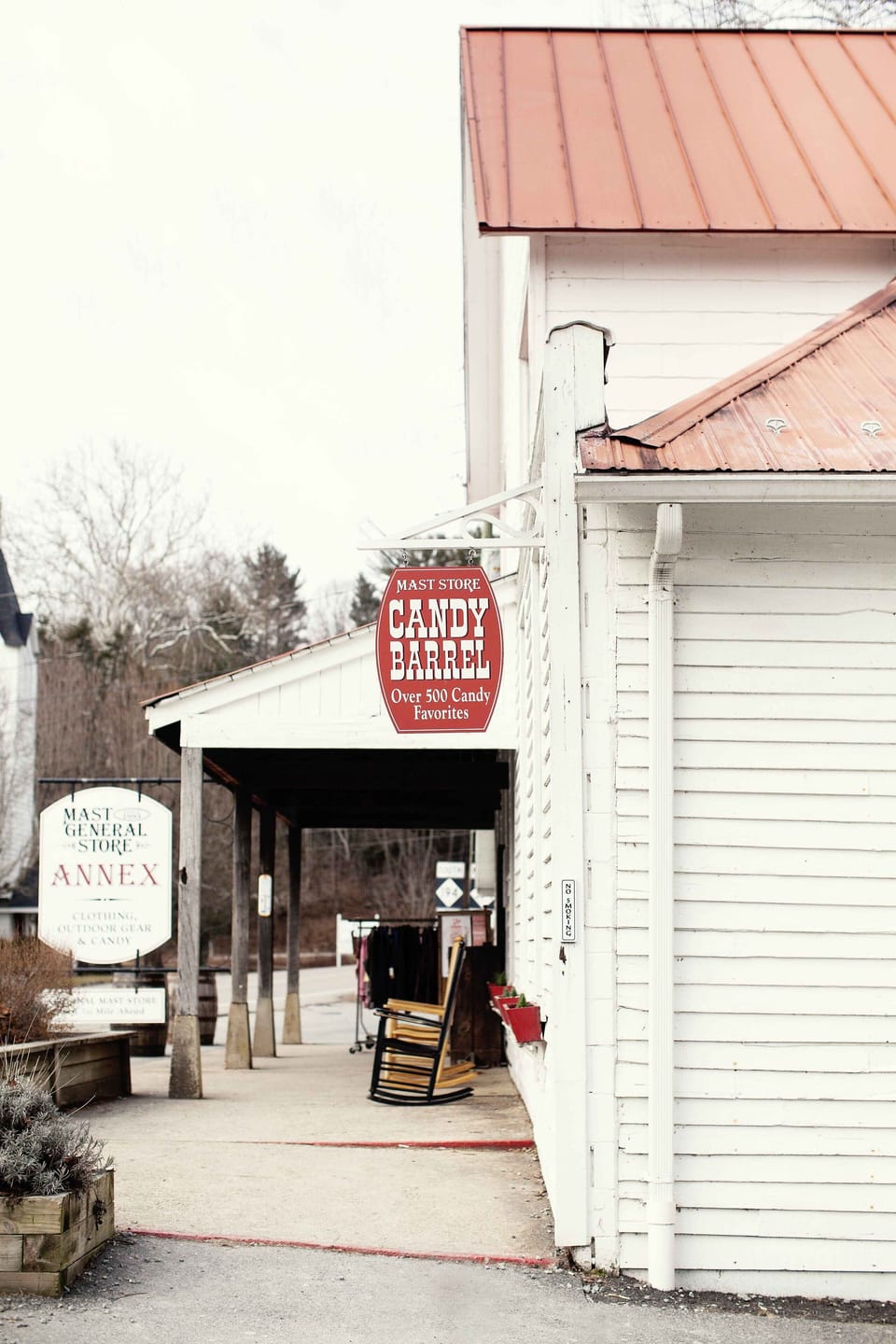 Visit the Mast Store and Annex...the candy barrels are our favorite part.