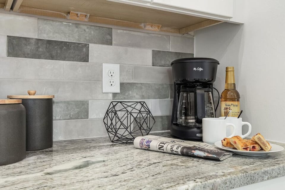 A coffee station for an early (or late) cup of joe