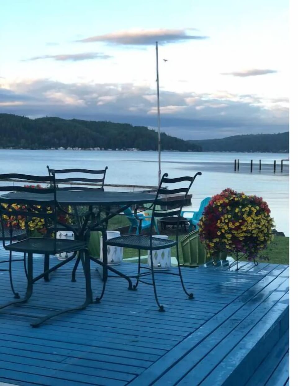 Patio dining.