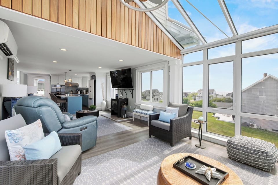 Views of Kitchen from Solarium