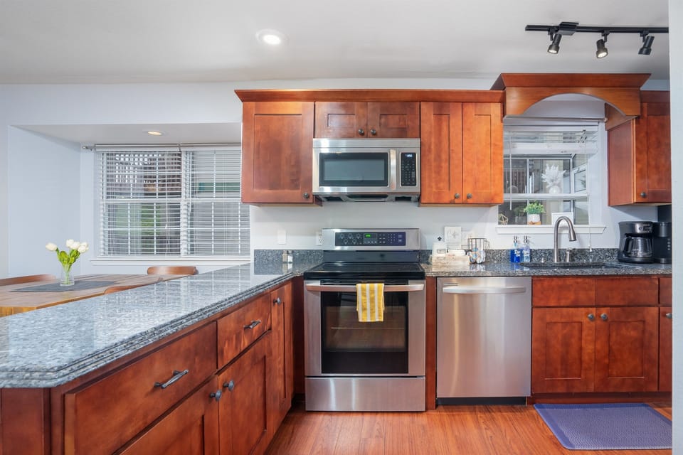 Channel your inner chef in our fully stocked kitchen.