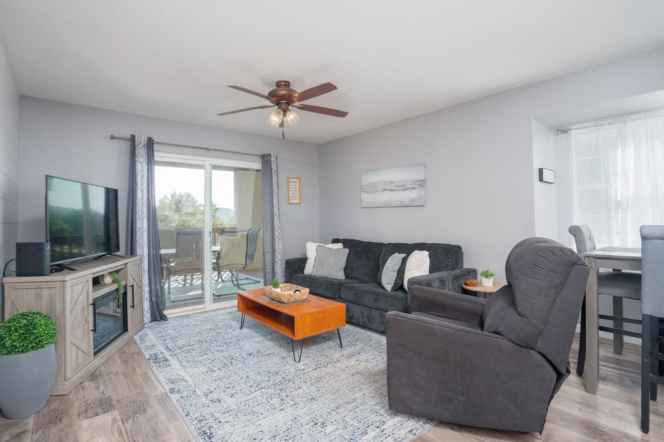 Make lasting memories with loved ones in this inviting condo - gather around the table for a friendly board game competition or snuggle up and enjoy a movie night on the TV in the evenings.