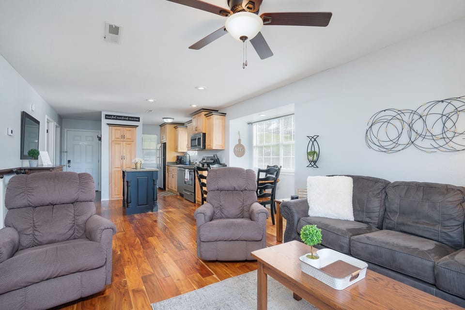 Relax and unwind in style in your beautifully decorated living area