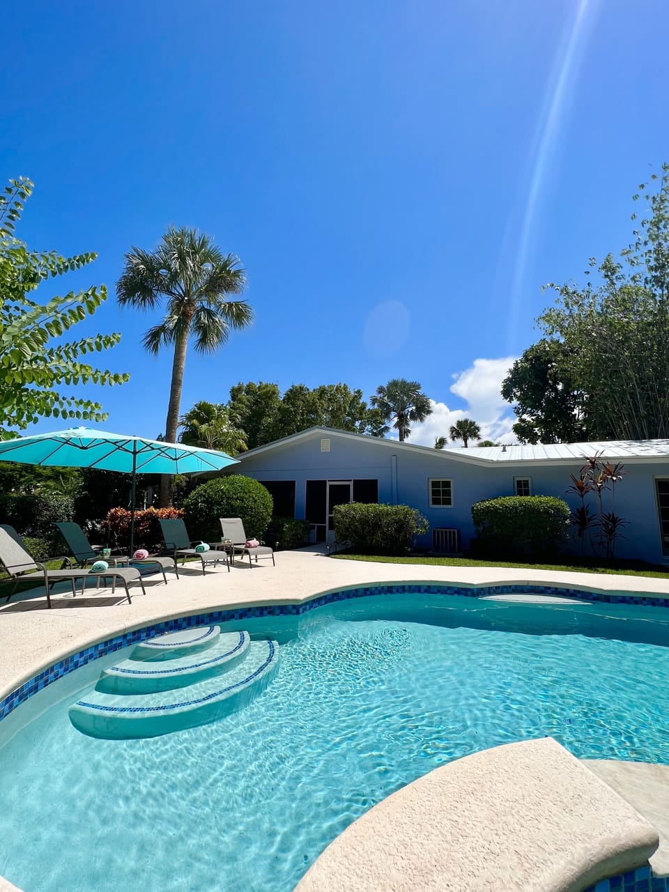Spend sunny afternoons poolside!