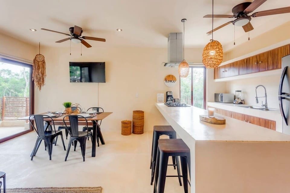 Enjoy meals at home & relaxing downtime moments & a Smart TV too