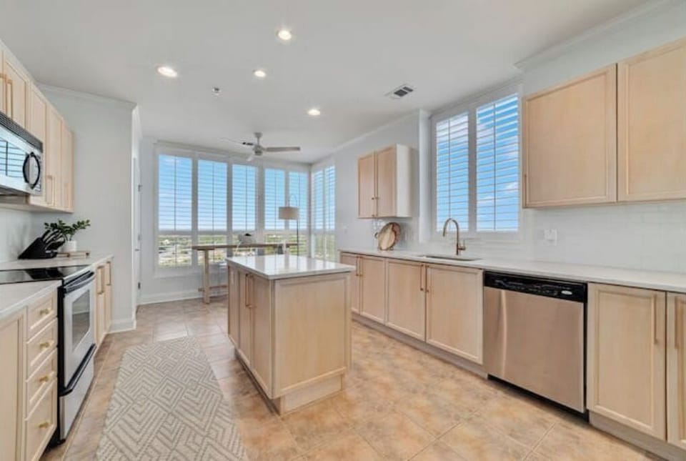 Kitchen view facing north and east