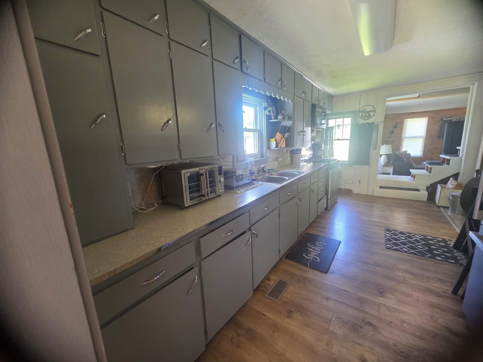 fully stocked kitchen with all the necessary essentials.