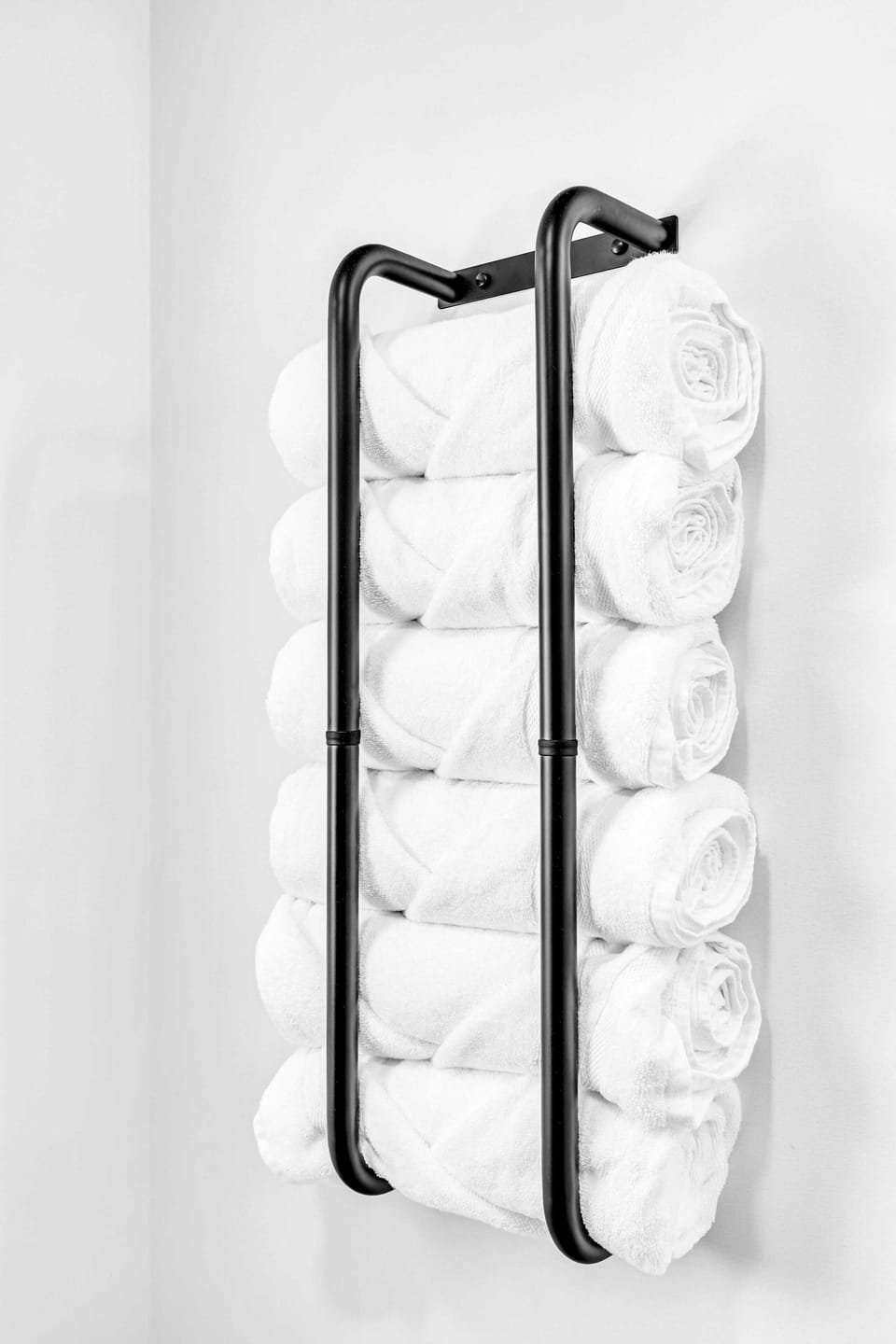 towel storage that can be found in the 1st and 2nd floor bathrooms.