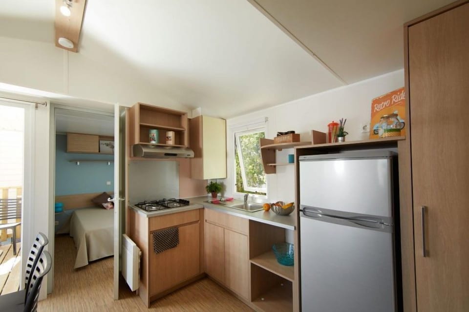 Our homes offer a fully equipped kitchenette for your convenience.