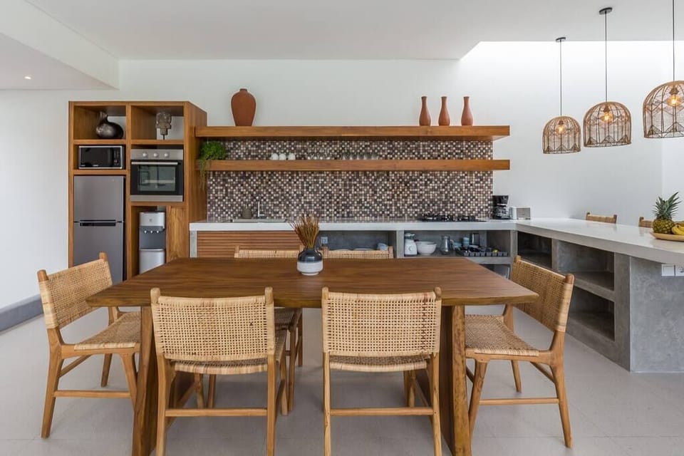 Dining and kitchen