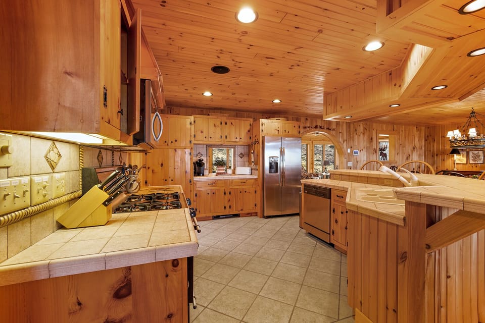 Enormous Kitchen with High End Stainless Appliances