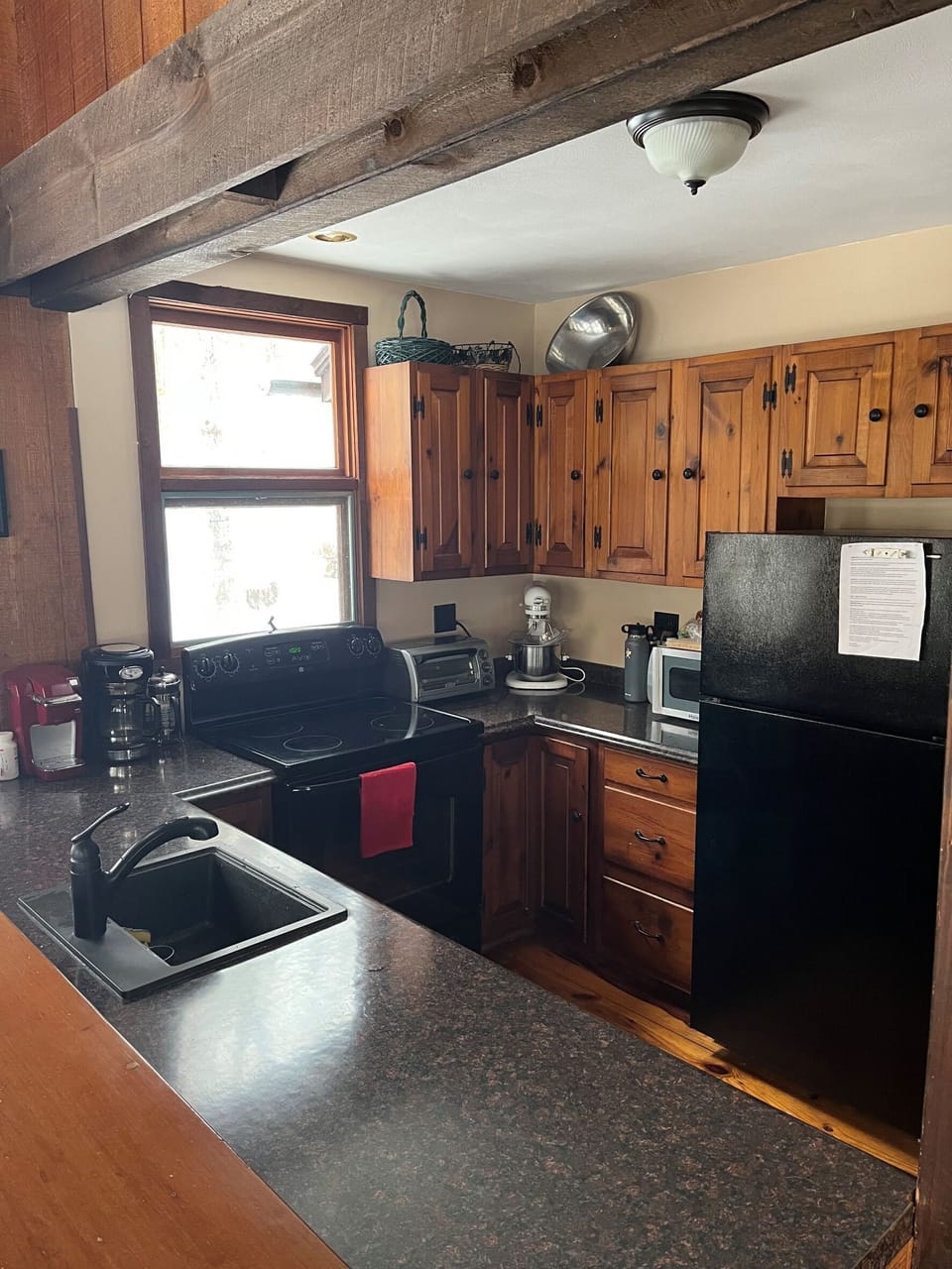 fully stocked kitchen for home cooked meal