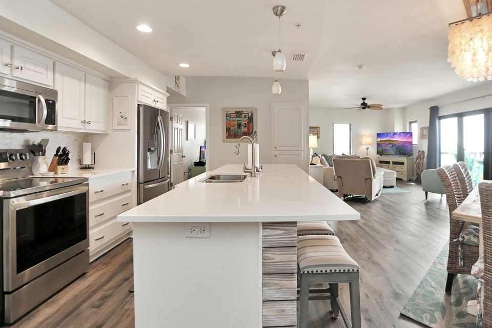 Kitchen and Living Area