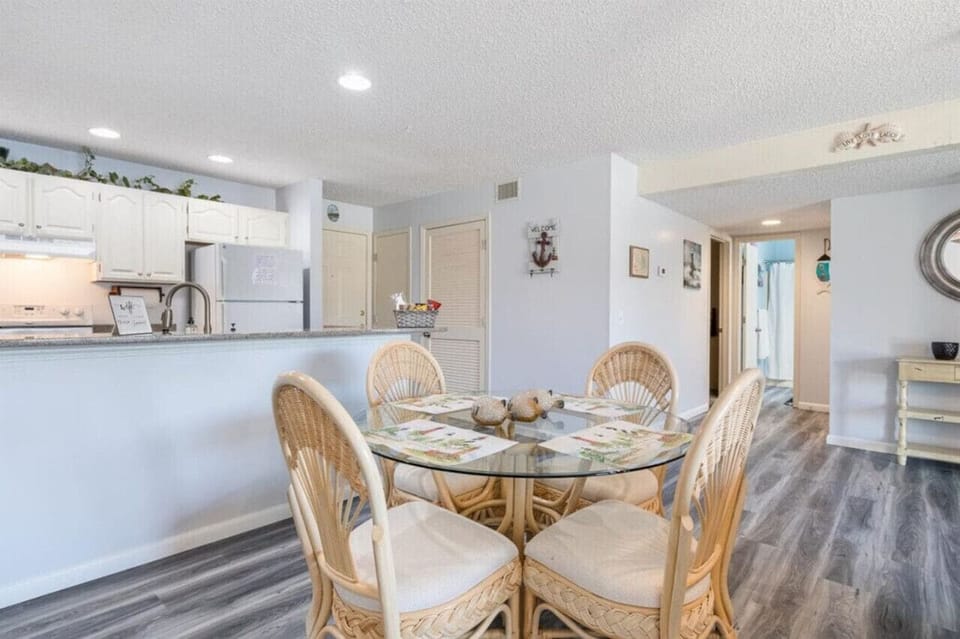 Family dining table perfect for intimate meals or competitive game nights