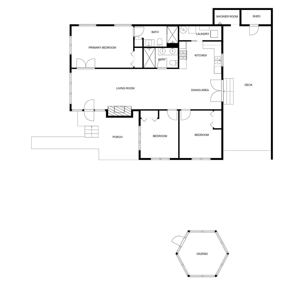 Nan's Escape Floor Plan.