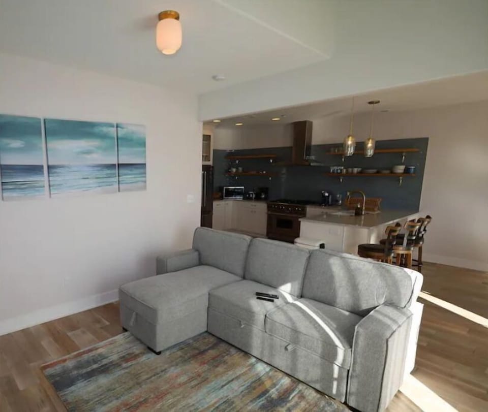 Living room with pull out sofa (double bed)