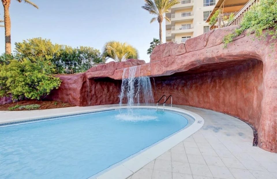 Luau swim-under waterfall will keep the kids entertained for hours. 