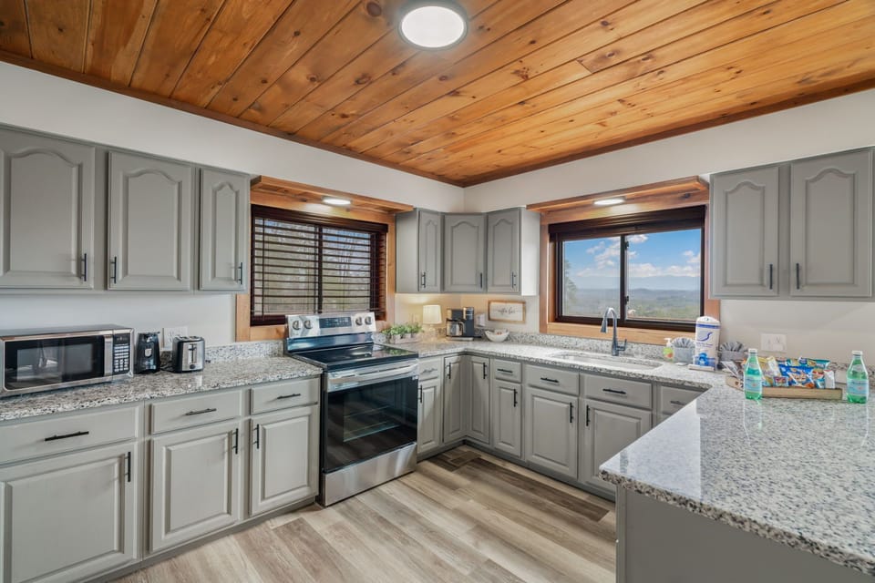 Enjoy the beautiful views while you cook!