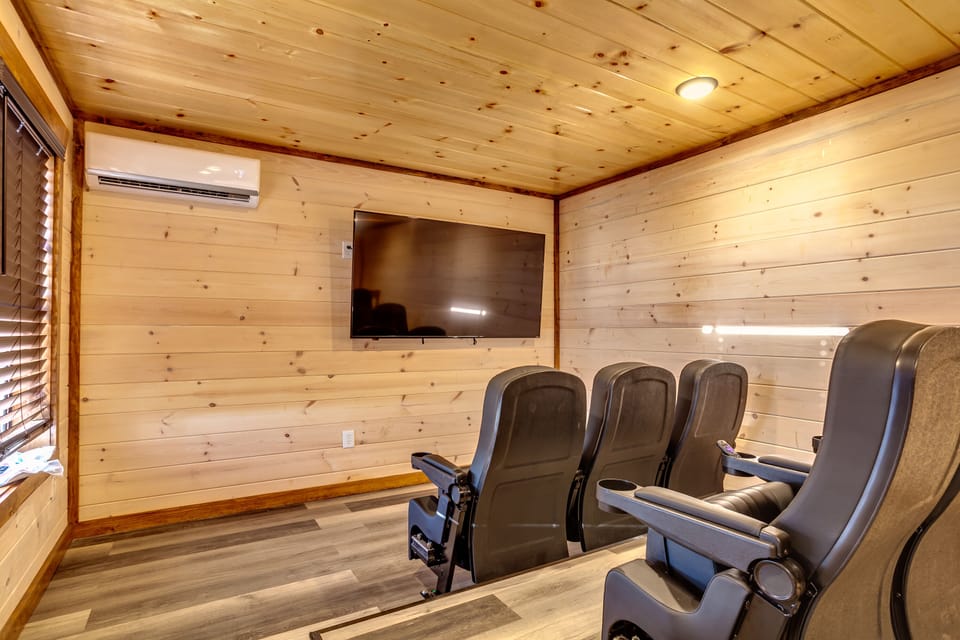 Sit back and relax while watching a movie