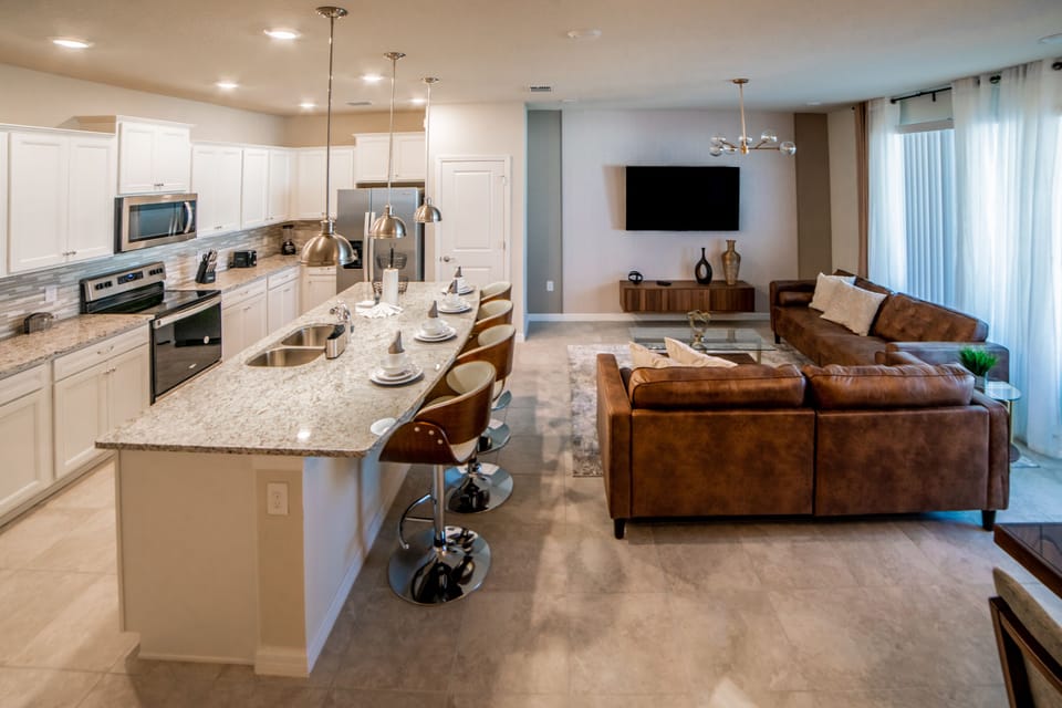 living and kitchen