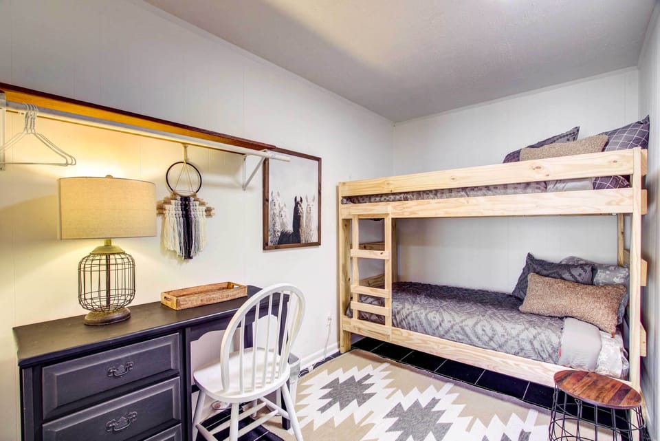 Bedroom 4 | Twin Bunk Bed | Laptop Workspace | Lower Floor