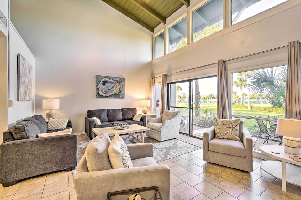 Panama City Vacation Rental | 2BR | 3BA | 1,350 Sq Ft | Stairs Required