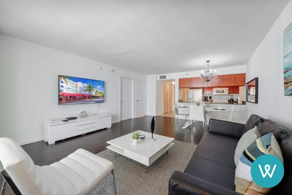 Spacious and beautiful living room.