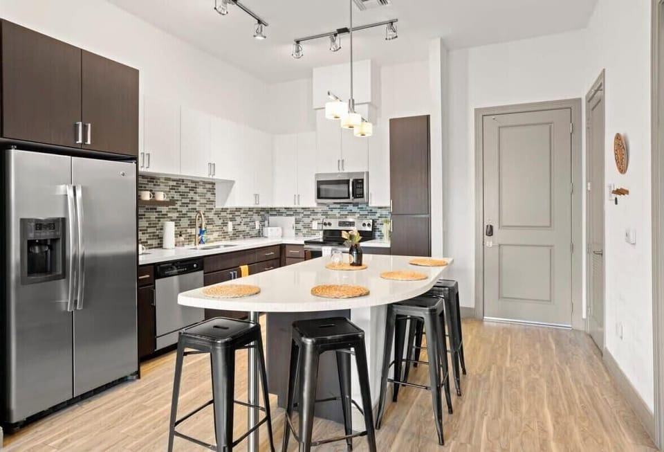 Kitchen and dining area