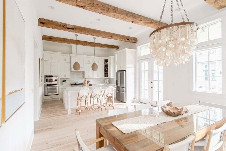 A seamless flow between dining and kitchen spaces for perfect gatherings