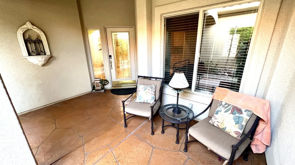 Welcoming Entry Patio - Casita Door to Right