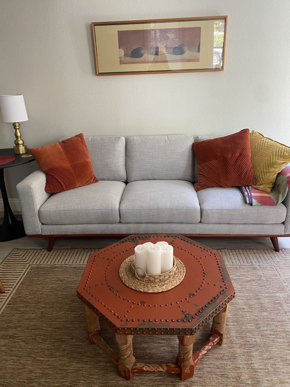 Newly refreshed living room.