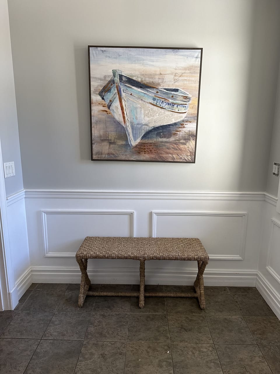 First floor entry from garage 