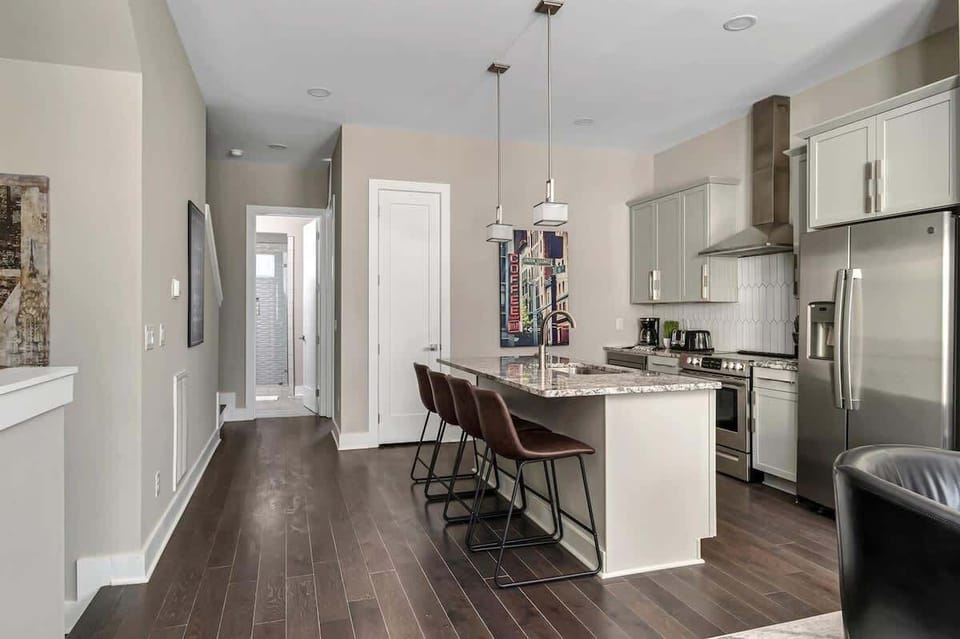 Generous open-concept spaces crafted for group comfort and connection.
