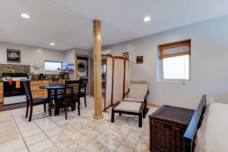 Open floor plan perfect for a couple or a business trip.