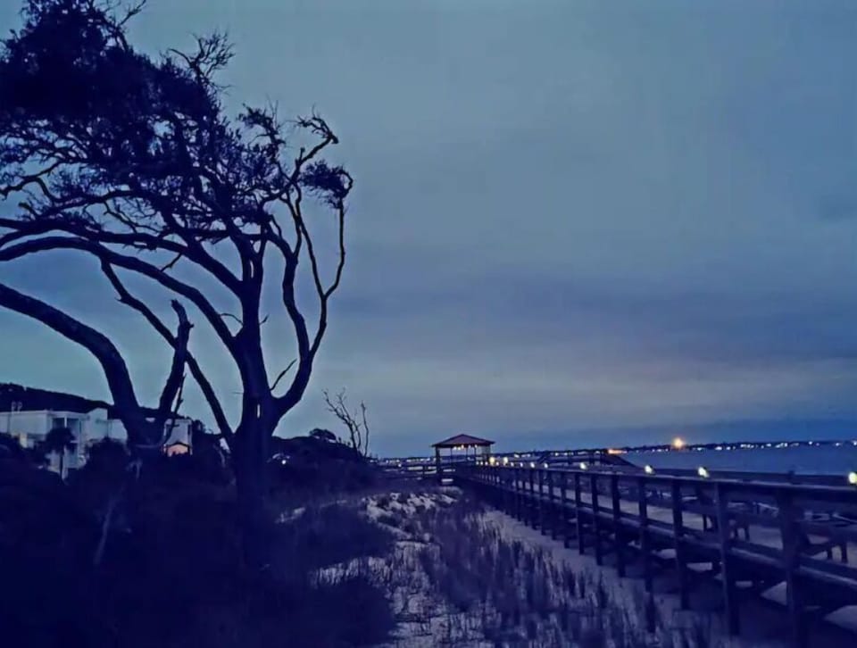 goodnight sweet boardwalk, just steps from our Villa