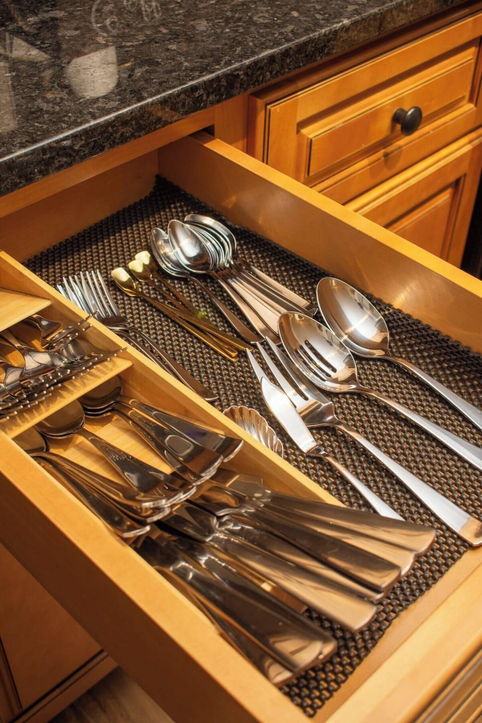 Every kitchen utensil you will need is in this fully stocked kitchen for your use.