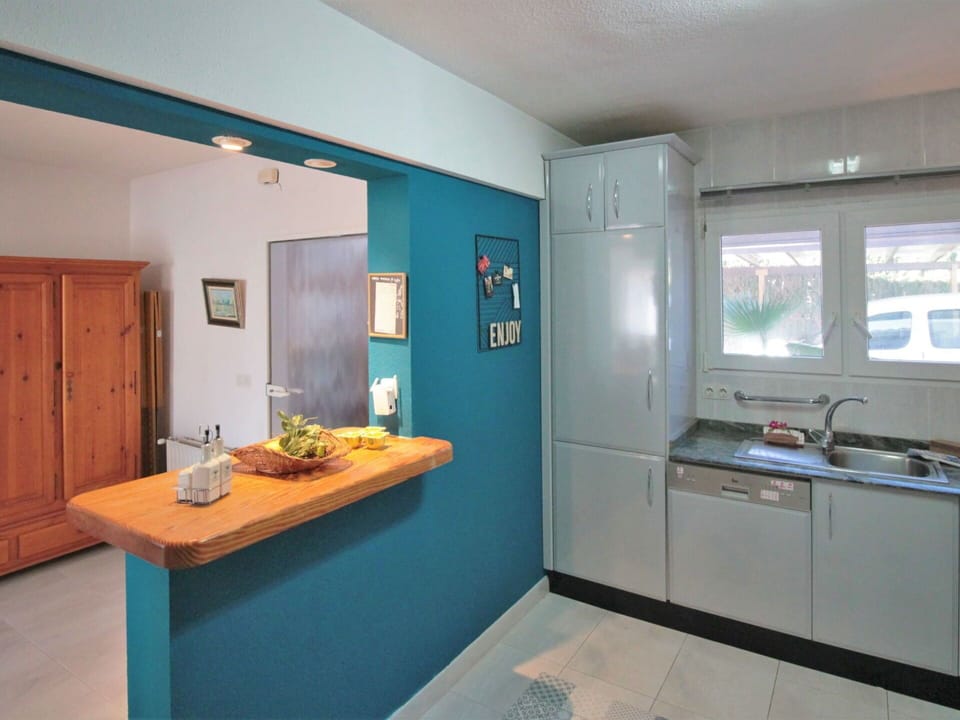 Property, Kitchen Sink, Cabinetry, Window, Sink, Door, Interior Design, Building, Tap, Houseplant