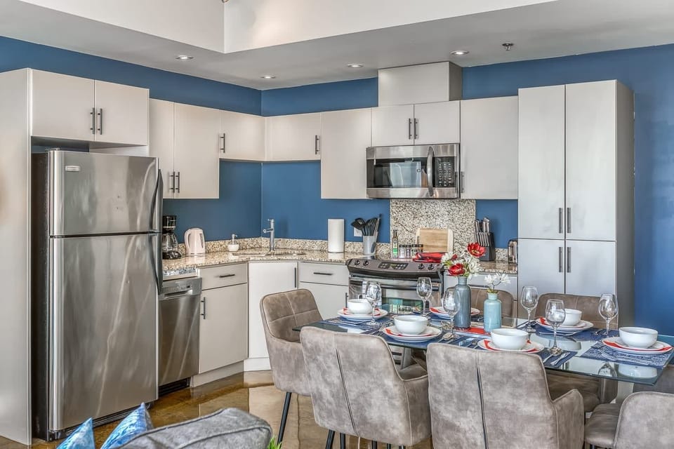 Spacious Dining Setup For Six, Ready For Your Meals