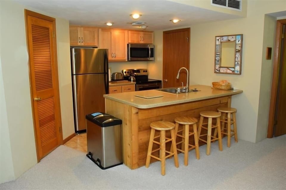 Indoors, Kitchen, Microwave, Oven, Refrigerator