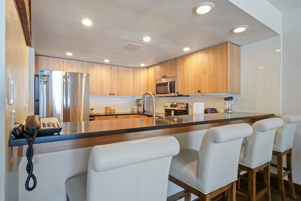 Indoors, Kitchen, Appliance, Refrigerator, Microwave