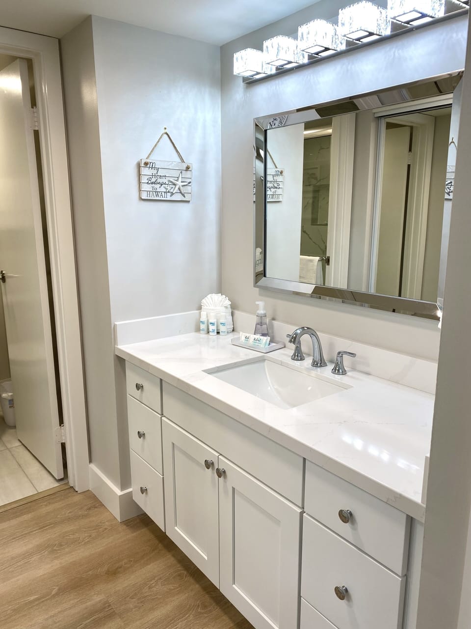 Bathroom to the primary master bedroom