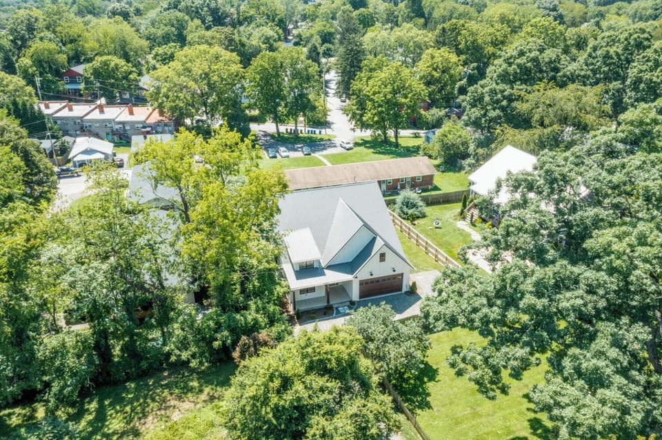 Aerial of house
