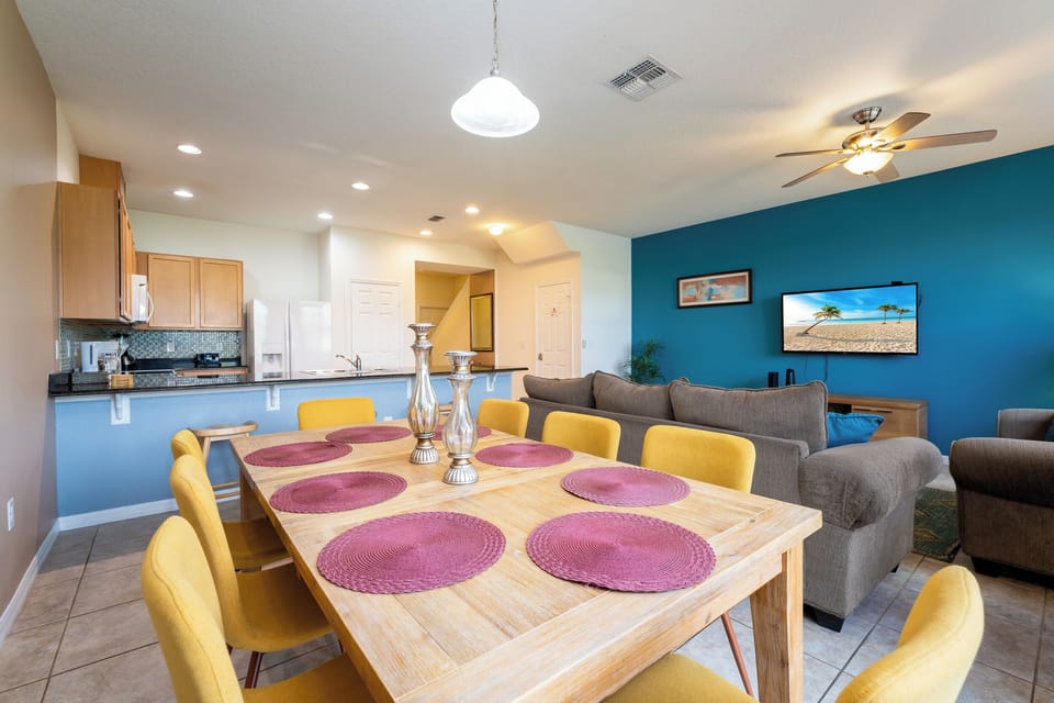Dining table seating for 8