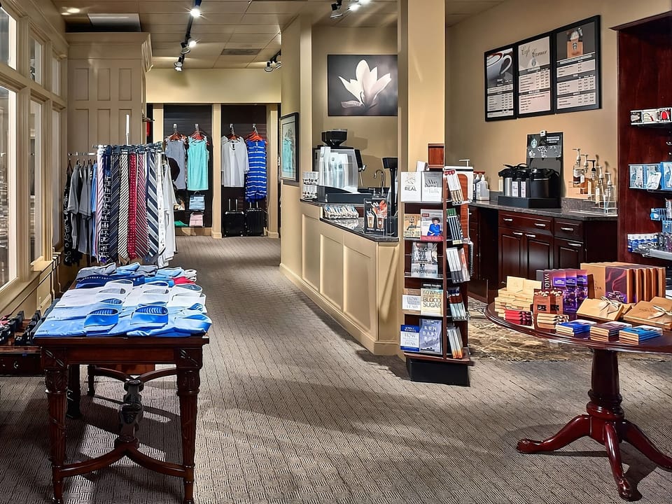 Browse curated essentials and treats before heading out exploring.