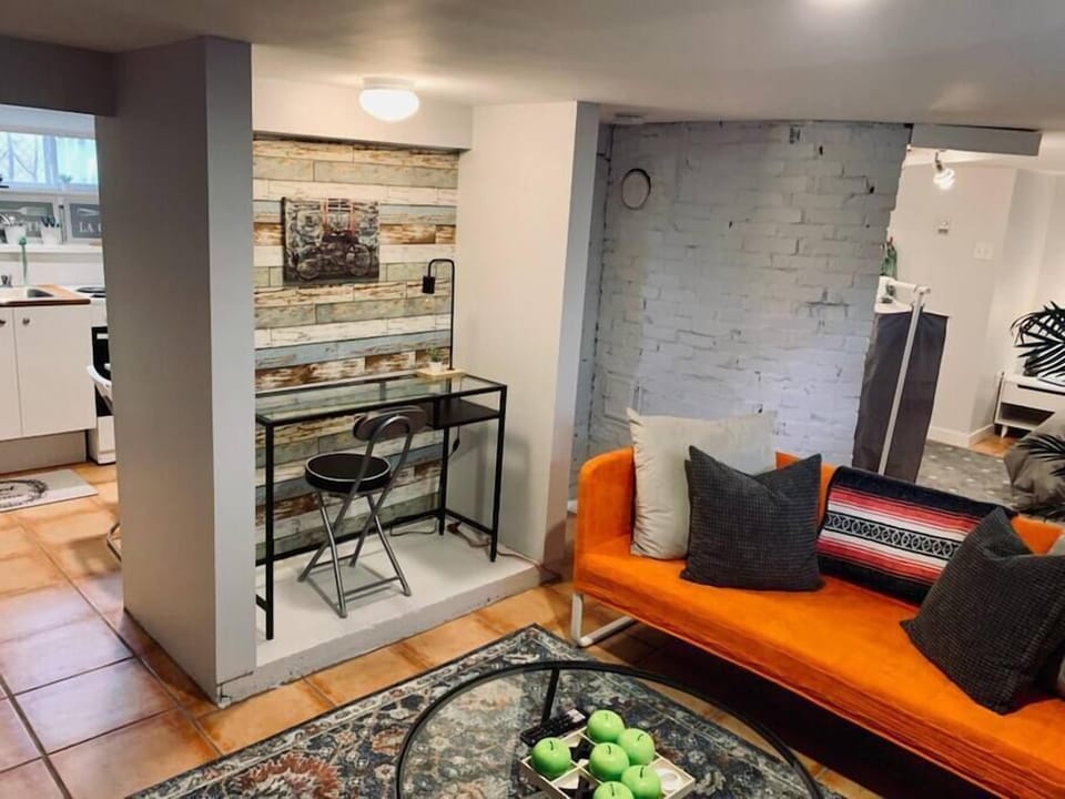 living room into kitchen