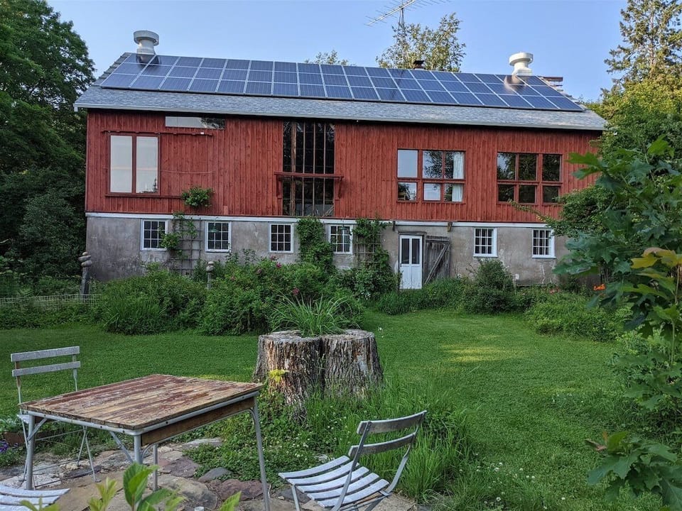 30 acres of walking trails and firepit.